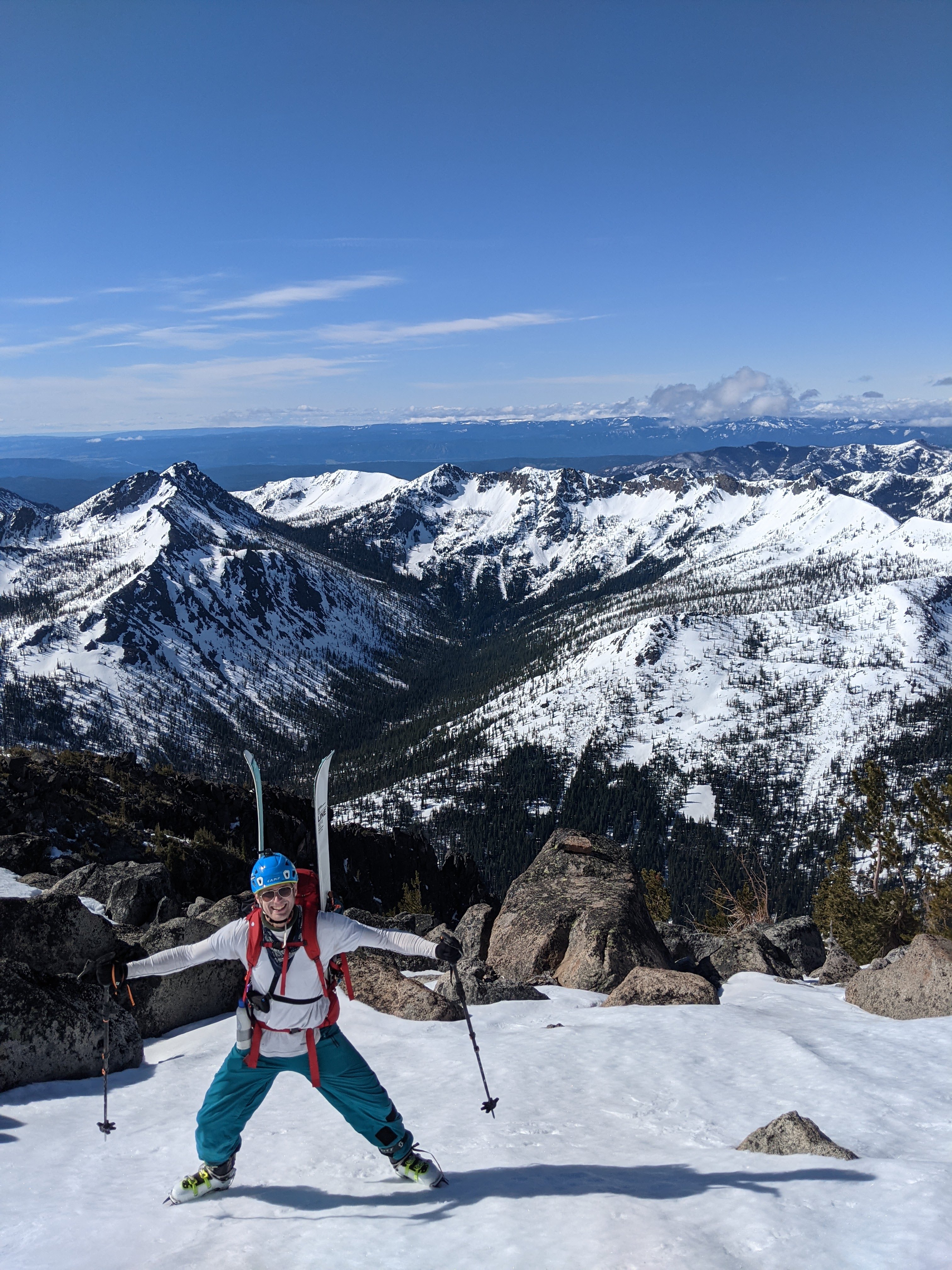 Ben posing in front of Teanaway peaks